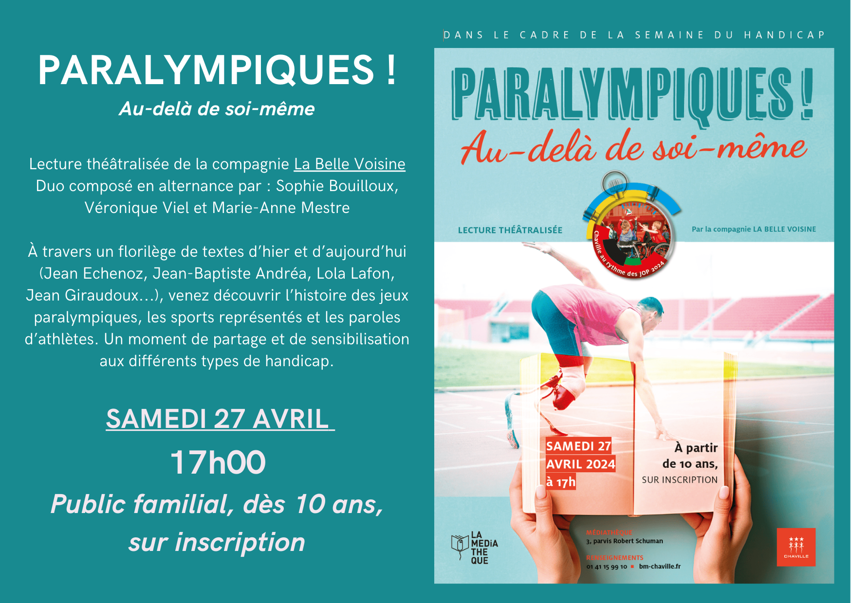 invitation spectacle paralympiques